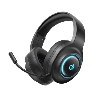 QCY Heroad V200 Ασύρματο Over Ear Gaming Headset με σύνδεση Bluetooth QCY-H4GM Quad Black