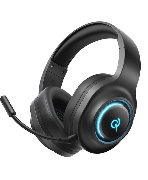 QCY Heroad V200 Ασύρματο Over Ear Gaming Headset με σύνδεση Bluetooth QCY-H4GM Quad Black