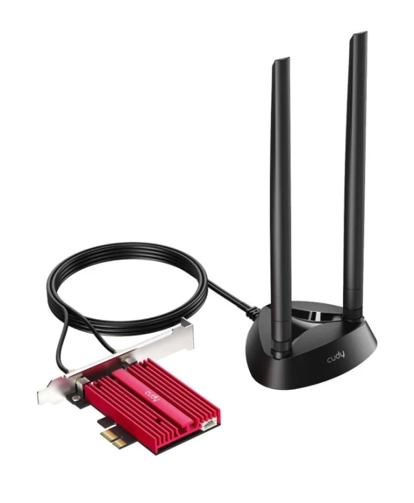 Cudy v2 Ασύρματη Κάρτα Δικτύου Wi‑Fi 6 (3000Mbps) PCI-e WE4000