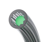 Creality3D PTFE Tube Star-Shaped Low-Resistance 1m - for all FDM printers 4004200030