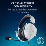 Razer BlackShark V2 X For Playstation Over Ear Gaming Headset με σύνδεση 3.5mm Λευκό RZ04-03241300-R3G1 - Image 5