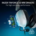 Razer BlackShark V2 X For Playstation Over Ear Gaming Headset με σύνδεση 3.5mm Λευκό RZ04-03241300-R3G1 - Image 10