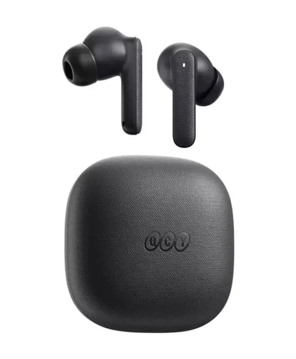 QCY Buds (QT43) Bluetooth Handsfree Ακουστικά με Αντοχή στον Ιδρώτα και Θήκη Φόρτισης Γκρι QCY-QT43 Grey