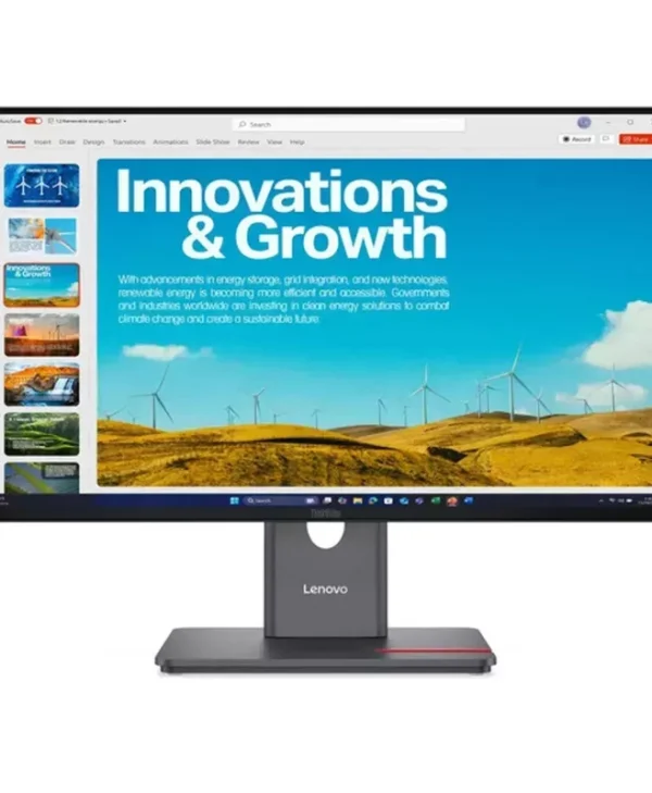 Lenovo ThinkVision P24QD-40 IPS Monitor 23.8" QHD 2560x1440 με Χρόνο Απόκρισης 4ms GTG 64B1GAT1EU