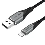 Vention Braided USB-A to Lightning Cable Γκρι 0.5m (LABHD)