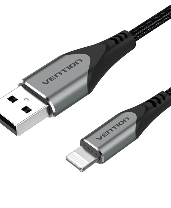 Vention Braided USB-A to Lightning Cable Γκρι 0.5m (LABHD)