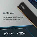 Crucial DDR5 64GB RAM με 2x32GB Modules και Ταχύτητα 5600 για Desktop CP2K32G56C46U5 - Image 2