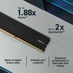 Crucial DDR5 64GB RAM με 2x32GB Modules και Ταχύτητα 5600 για Desktop CP2K32G56C46U5 - Image 3