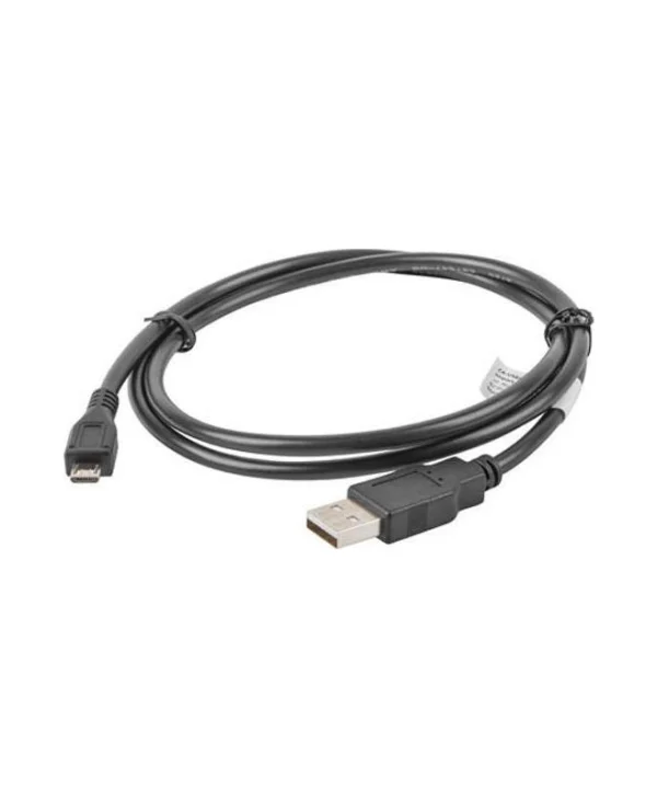 Lanberg Regular USB 2.0 to micro USB Cable Μαύρο 1m (CA-USBM-10CC-0010-BK)