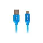 Lanberg Regular USB 2.0 to micro USB Cable Μπλε 1m (CA-USBM-20CU-0010-BL) - Image 2