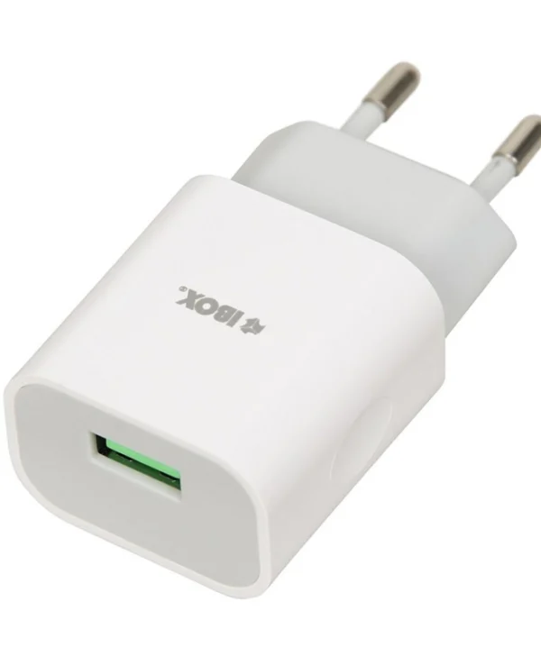 iBox Φορτιστής Χωρίς Καλώδιο με Θύρα USB-A και Καλώδιο micro USB 12W Λευκός (C-41) ILUC41W