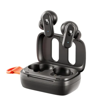 Skullcandy Dime 3 In-ear Bluetooth Handsfree Ακουστικά με Αντοχή στον Ιδρώτα και Θήκη Φόρτισης Μαύρα S2DCW-R740