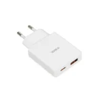 iBox Φορτιστής Χωρίς Καλώδιο GaN με Θύρα USB-A και Θύρα USB-C 30W Power Delivery / Quick Charge 3.0 Λευκός (C-43) ILUC43W - Image 2