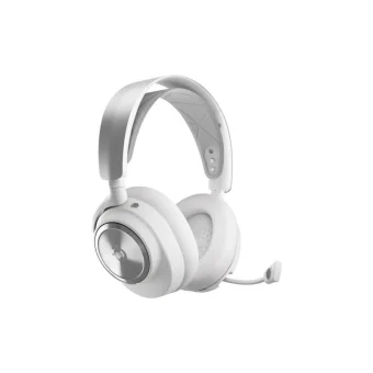 SteelSeries Arctis Nova Pro Ασύρματο Over Ear Gaming Headset με σύνδεση Bluetooth / USB Λευκό 61524
