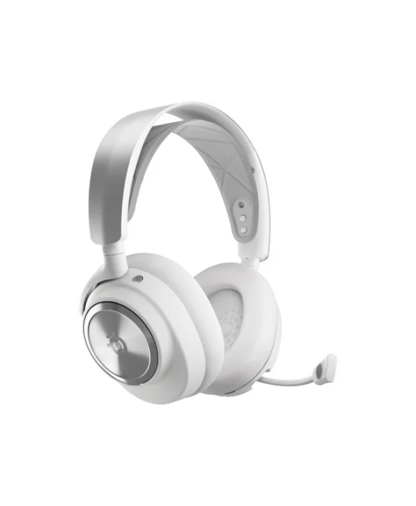 SteelSeries Arctis Nova Pro Ασύρματο Over Ear Gaming Headset με σύνδεση Bluetooth / USB Λευκό 61524