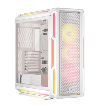 Corsair ICUE LINK 5000T LX RGB Gaming Midi Tower Κουτί Υπολογιστή με Πλαϊνό Παράθυρο Λευκό CC-9011299-WW