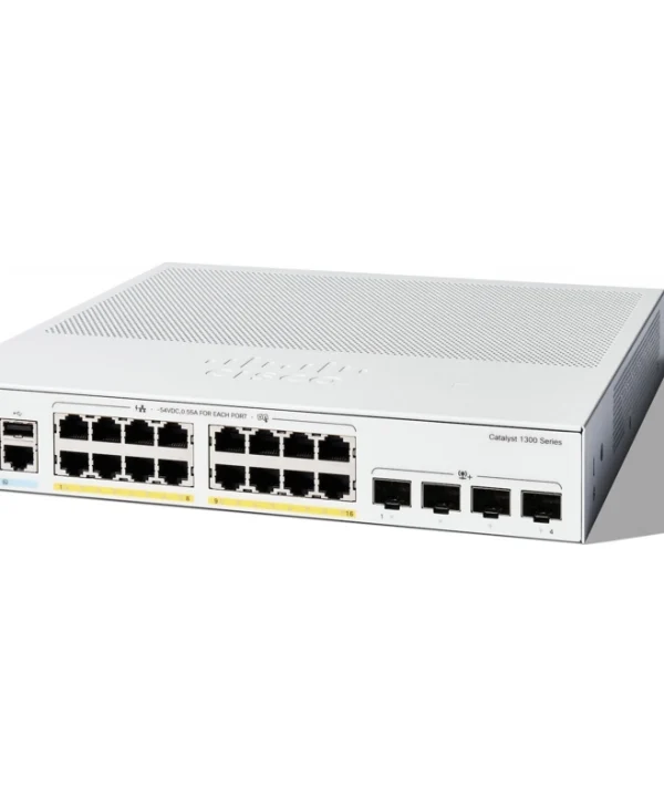 Cisco Catalyst C1300-16P-4X Managed L2 / L3 PoE+ Switch με 16 Θύρες Gigabit (1Gbps) Ethernet και 4 SFP Θύρες