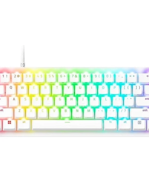 Razer Huntsman V3 Pro Mini Analog Gaming Μηχανικό Πληκτρολόγιο 60% με Razer Analog Optical Gen-2 διακόπτες και RGB φωτισμό (Αγγλικό US) Λευκό RZ03-04991700-R3M1