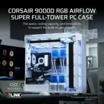 Corsair 9000D RGB Airflow Ultra Tower Κουτί Υπολογιστή με Πλαϊνό Παράθυρο Λευκό CC-9011274-WW - Image 9