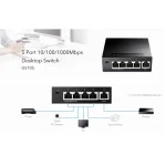 Cudy GS105 Unmanaged L2 Switch με 5 Θύρες Gigabit (1Gbps) Ethernet - Image 2