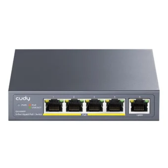 Cudy GS1005P Unmanaged L2 PoE+ Switch με 5 Θύρες Gigabit (1Gbps) Ethernet