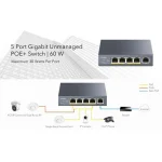 Cudy GS1005P Unmanaged L2 PoE+ Switch με 5 Θύρες Gigabit (1Gbps) Ethernet - Image 2