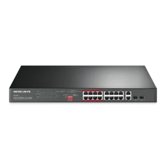 Mercusys MS118CP PoE+ Switch με 16 Θύρες Ethernet και 2 SFP Θύρες