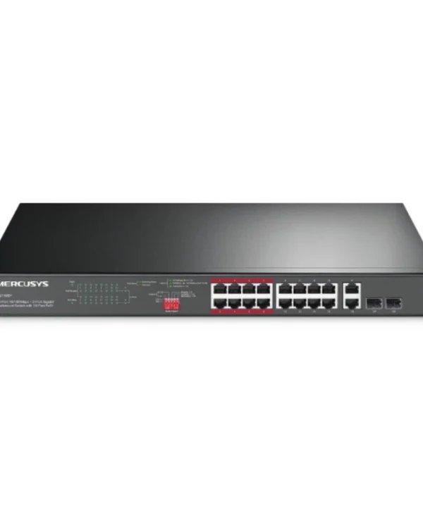 Mercusys MS118CP PoE+ Switch με 16 Θύρες Ethernet και 2 SFP Θύρες
