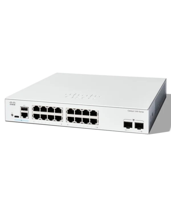 Cisco Catalyst C1200-16T-2G Managed L2 Switch με 16 Θύρες Gigabit (1Gbps) Ethernet και 2 SFP Θύρες