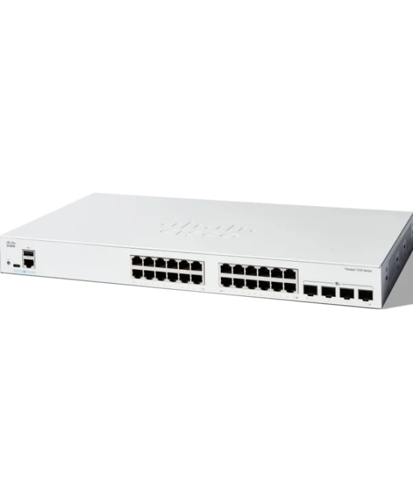 Cisco Catalyst 1200 v1 Managed L2 PoE+ Switch με 24 Θύρες Gigabit (1Gbps) Ethernet C1200-24T-4X
