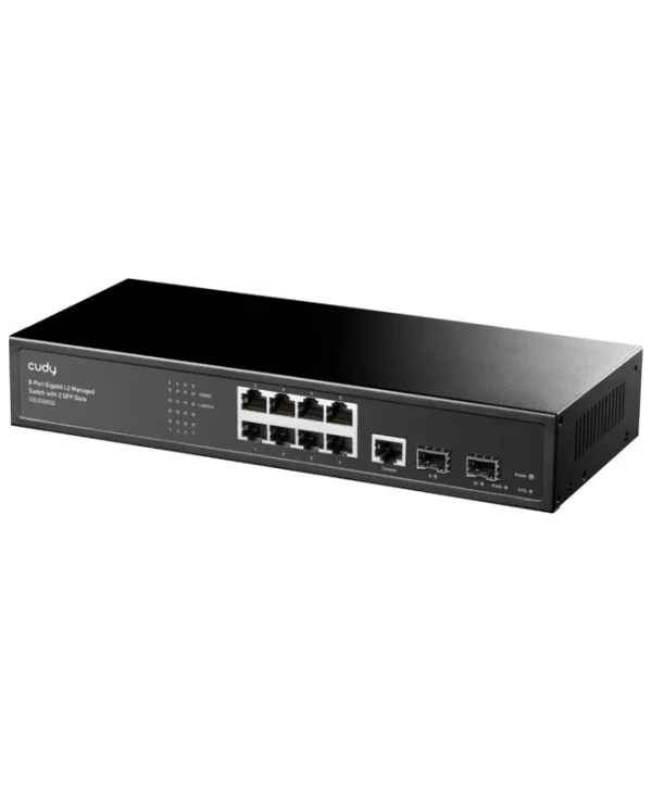 Cudy GS2008PS2 v1 Managed L2 PoE+ Switch με 8 Θύρες Gigabit (1Gbps) Ethernet και 2 SFP Θύρες