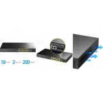Cudy GS2018PS2 Managed L2 PoE+ Switch με 16 Θύρες Gigabit (1Gbps) Ethernet και 2 SFP Θύρες GS2018PS2-200W - Image 4