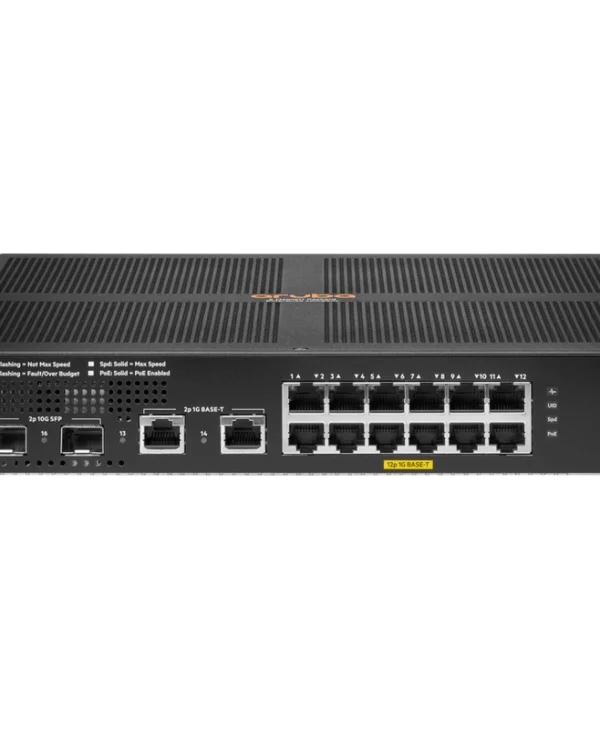 HP Aruba 6100 Managed L2 PoE+ Switch με 12 Θύρες Gigabit (1Gbps) Ethernet και 2 SFP Θύρες JL679A