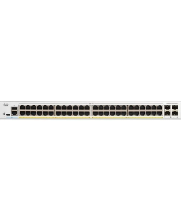 Cisco Catalyst 1200 v1 Managed L2 Switch με 48 Θύρες Gigabit (1Gbps) Ethernet και 48 SFP Θύρες C1200-48T-4X