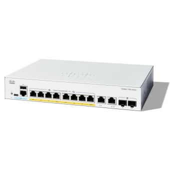 Cisco Catalyst C1300-8P-E-2G Managed L2 PoE+ Switch με 8 Θύρες Gigabit (1Gbps) Ethernet και 2 SFP Θύρες