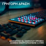 Logitech G G915 X Lightspeed Ασύρματο Gaming Μηχανικό Πληκτρολόγιο με GL Tactile διακόπτες και RGB φωτισμό (Αγγλικό US) 920-012676 - Image 3