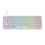 Havit KB877L Gaming Μηχανικό Πληκτρολόγιο 60% με Custom διακόπτες και RGB φωτισμό (Αγγλικό US) Λευκό