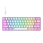 Havit KB877L Gaming Μηχανικό Πληκτρολόγιο 60% με Custom διακόπτες και RGB φωτισμό (Αγγλικό US) Λευκό - Image 6