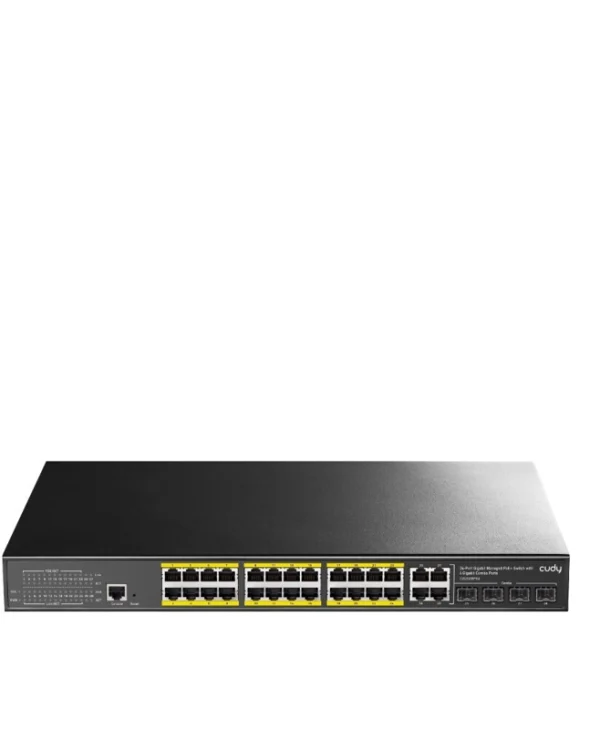 Cudy GS2028PS4 Managed L2 PoE+ Switch με 24 Θύρες Gigabit (1Gbps) Ethernet GS2028PS4-400W