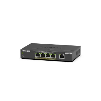 NetGear GS305PP Unmanaged L3 PoE+ Switch με 5 Θύρες Gigabit (1Gbps) Ethernet GS305PP-300EUS