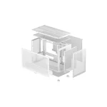 Deepcool CH260 Gaming Micro Tower Κουτί Υπολογιστή με Πλαϊνό Παράθυρο Λευκό R-CH260-WHNGM0-G-1 - Image 3
