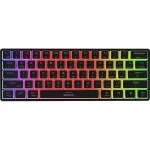 Genesis Thor 660 G2 Gaming Μηχανικό Πληκτρολόγιο 60% με Gateron Red διακόπτες και RGB φωτισμό (Αγγλικό US) NKG-1916