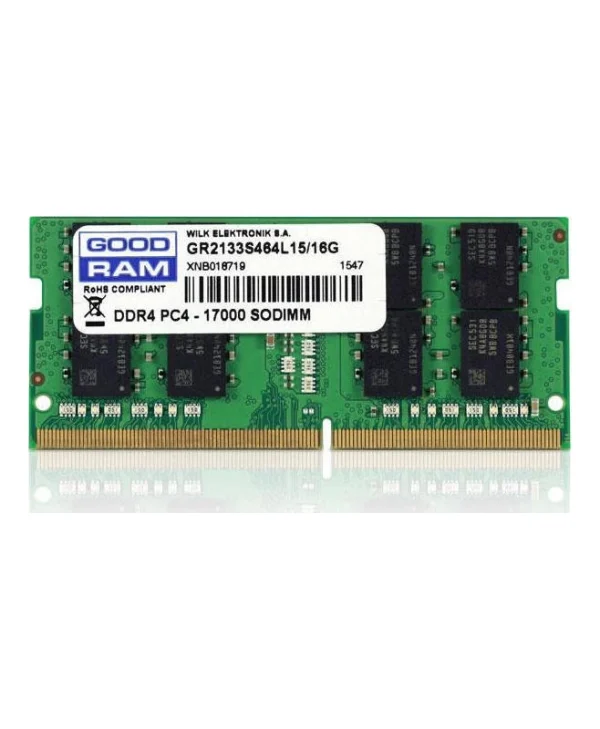 GoodRAM DDR4 με Module 1x16GB και Ταχύτητα 2666 για Laptop GR2666S464L19/16G
