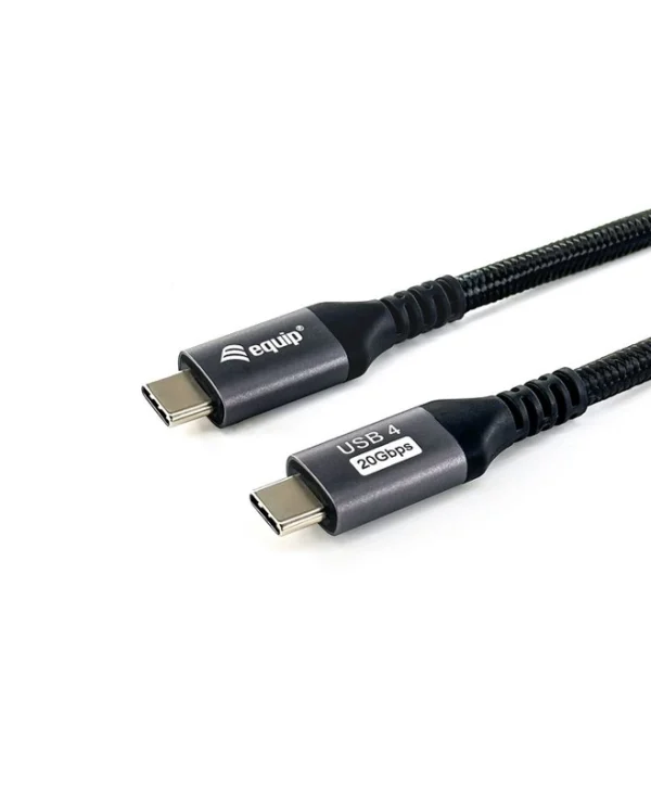 Equip Cable USB-C 4.0 Male - USB C 4.0 Male 100W 4K/60Hz 20Gbps 2m Black 128382
