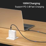 Equip Cable USB-C 4.0 Male - USB C 4.0 Male 100W 4K/60Hz 20Gbps 2m Black 128382 - Image 3