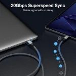 Equip Cable USB-C 4.0 Male - USB C 4.0 Male 100W 4K/60Hz 20Gbps 2m Black 128382 - Image 4