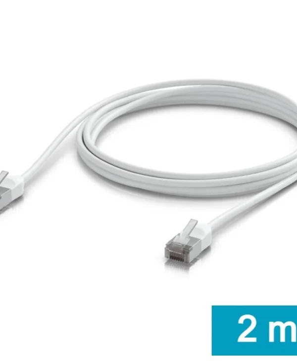 Ubiquiti U/UTP Cat.6a Καλώδιο Δικτύου Ethernet εξωτερικού χώρου 2m Λευκό 1τμχ UACC-Cable-Patch-Outdoor-C6A-2M-W