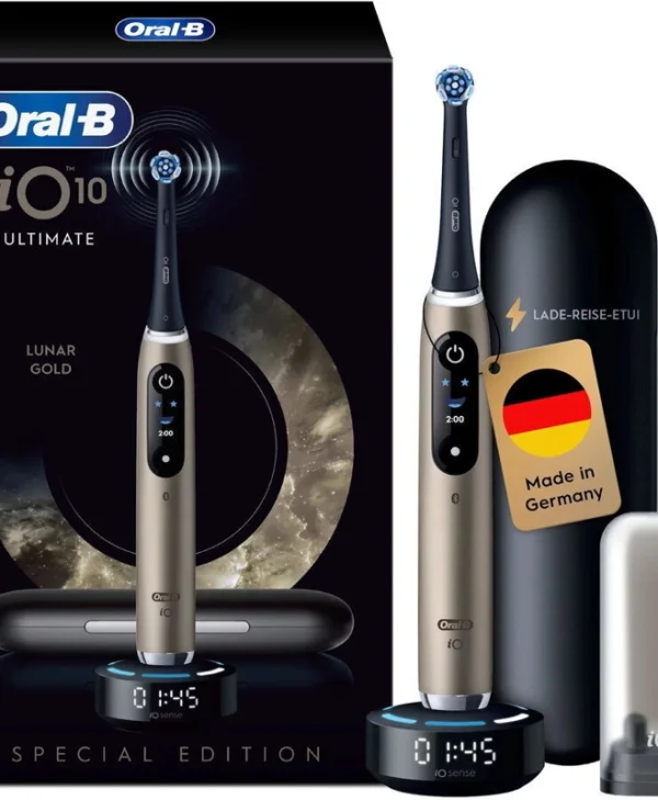 Oral-B Io10 Ηλεκτρική Οδοντόβουρτσα με Αισθητήρα Πίεσης Χρυσή 8700216996297