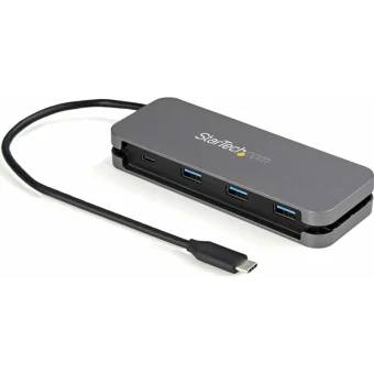 StarTech USB 3.0 Hub 4 Θυρών με σύνδεση USB-C Ασημί HB30CM3A1CB