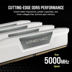 Corsair Vengeance White DDR5 32GB RAM με 2x16GB Modules και Ταχύτητα 6400 για Desktop CMK32GX5M2B6400Z36W - Image 5